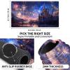 EDGFRTOIO Playmat 24" x 14" Magic Compatible Lorcana TCG Play Mats, Gaming Desk Mat, Magical Castle Night view 3