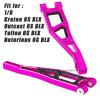 RCHuiWow RC Alloy Front Upper Suspension Arms Upgrades Part for 1/8 Kraton 6S BLX,Outcast 6S BLX,Talion 6S BLX, Notorious 6S BLX,Aluminium Front Upper A Arms w/Pivot Balls,2pcs,Pink view 2