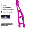 RCHuiWow RC Alloy Front Upper Suspension Arms Upgrades Part for 1/8 Kraton 6S BLX,Outcast 6S BLX,Talion 6S BLX, Notorious 6S BLX,Aluminium Front Upper A Arms w/Pivot Balls,2pcs,Pink view 3