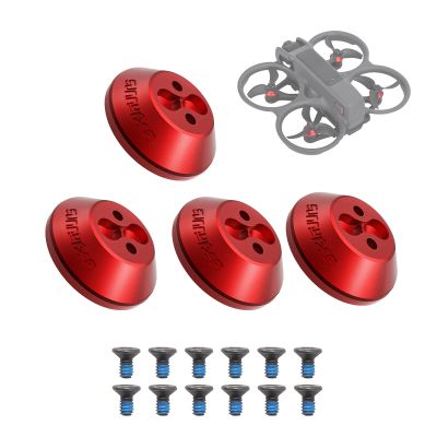 Kimyoaee Avata 2 Protective Motor Cap for DJI Avata 2 FPV RC Camera Drone, 4pcs Dustproof,Waterproof,Scratchproof Aluminum Cover - Red
