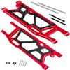 RCHuiWow RC Rear Suspension Arms Upgrades Part for 1/8 Kraton 6S BLX,Outcast 6S BLX,Talion 6S BLX, Notorious 6S BLX,Alloy Aluminium Rear A Arms,2pcs,Red view 1