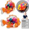 Tipmant Cute Electric Fish Toy Electronic Goldfish Animal Vehicle Car Auto Driving, Transparent Gears, Music, Luminous Lights, Baby Toddler Kids Birthday Gifts view 2
