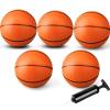 Anzmtosn Mini Basketball Toys for Indoor Door Hoops - 7 Inch Pool Toys with Pump, Beach Balls Toy, 7" Pool Basketball for Pool Inflatables Hoops, Playground, Outdoor, Lawn, Arcade Game 5 Pack view 1
