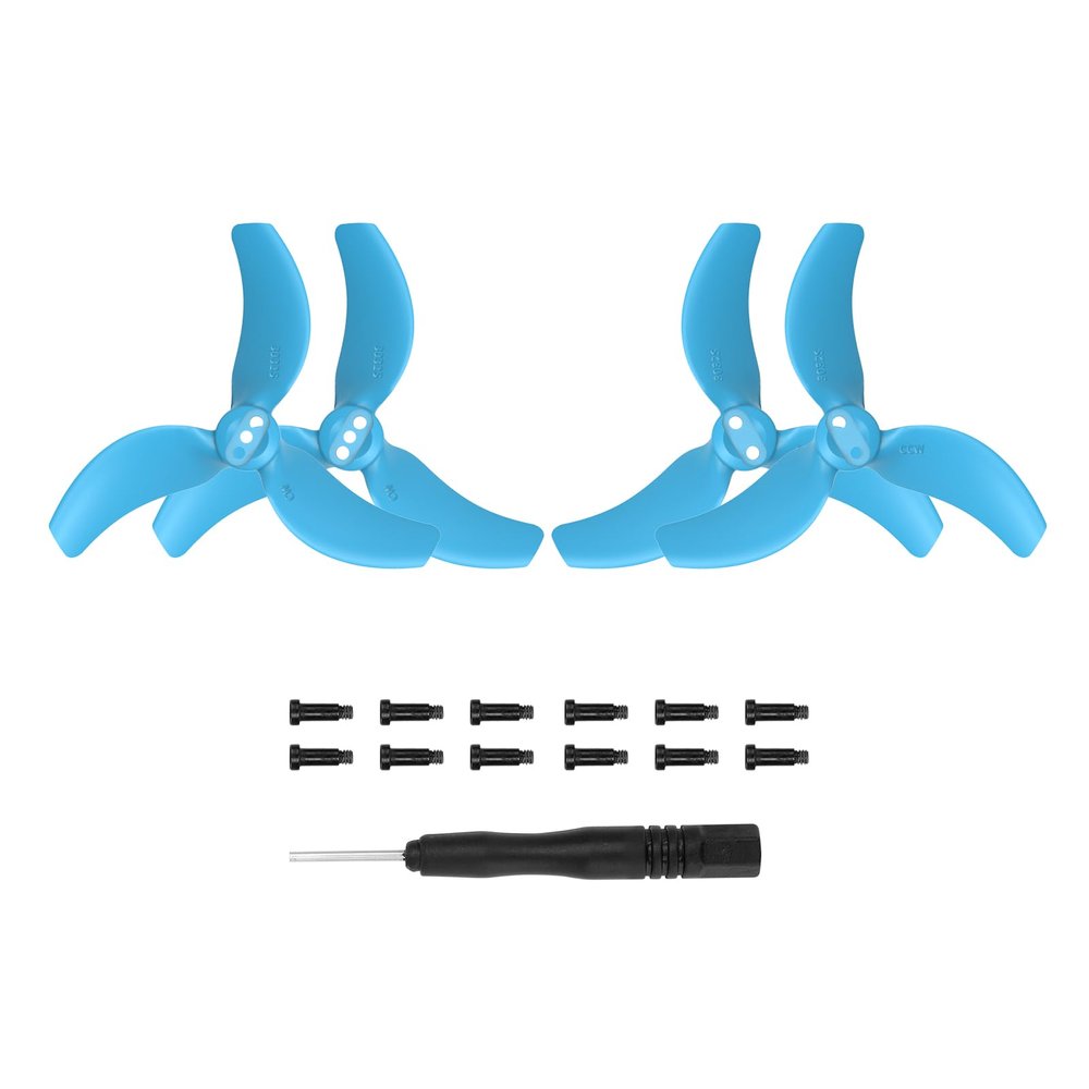 Avata 2 Propellers for DJI Avata 2 FPV Drone Accessories 3032S Low-Noise Prop Blades Replacement 4pcs (Blue Tips)
