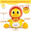 Baby Toys 6-12 Months Musical Duck Toy Set 3 4 5 6 7 8 9 Month Old Tummy Time Infant Newborn Crawling Moving Light Up Toys for Babies 9-12-18 Months First Birthday Easter Shower Gifts for 1 Year Old view 2