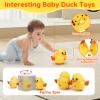 Baby Toys 6-12 Months Musical Duck Toy Set 3 4 5 6 7 8 9 Month Old Tummy Time Infant Newborn Crawling Moving Light Up Toys for Babies 9-12-18 Months First Birthday Easter Shower Gifts for 1 Year Old view 3