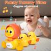 Baby Toys 6-12 Months Musical Duck Toy Set 3 4 5 6 7 8 9 Month Old Tummy Time Infant Newborn Crawling Moving Light Up Toys for Babies 9-12-18 Months First Birthday Easter Shower Gifts for 1 Year Old view 4
