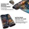 EDGFRTOIO Card Playmat 70 x 40 cm Game Mats Tabletop Magic for MTG/TCG Cards, Trading Card Game Playing Stitched Commander Deck Gaming Desk Duel Mat Card Gameplay Mats, Enchanted Library view 4