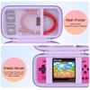 Elonbo Carrying Case for TaddToy/WELLSTG/Beijue/FAMILY POCKET/CCTU/X- JOYKIDS/GREENCREEK/Beico/KAVOYI/GuaiyeyeAP/TEBIYOU Handheld Game Console, Portable Electronic Gaming Player Bag, Purple view 3