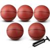 Anzmtosn 7" Water Basketballs for Pool Hoop, PVC Small Basketballs for Beach, Mini Balls Toy for Indoor Door Hoops Kids Adults, Balls for Outdoor Playground Lawn Poolside Play Arcade Game 5 PCS view 1