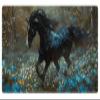 EDGFRTOIO Card Playmat 70 x 40 cm Game Mats Tabletop Magic for MTG/TCG Cards, Trading Card Game Playing Stitched Commander Deck Gaming Desk Duel Mat Card Gameplay Mats, Forest Wild Daisies Horse view 1