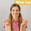 Zhanmai 80 Pieces Fake French Fries Play Food Simulation Artificial Food French Fries PVC Kitchen Toy Decoration Lifelike Tools Restaurant Window Display Party Tricky view 2