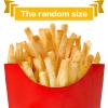 Zhanmai 80 Pieces Fake French Fries Play Food Simulation Artificial Food French Fries PVC Kitchen Toy Decoration Lifelike Tools Restaurant Window Display Party Tricky view 4