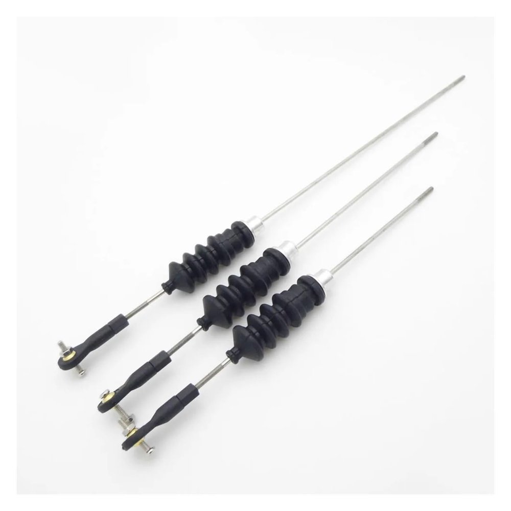 1set M2 Ball Head Tie Rod End + Rubber Bellows Radio Box Seals + Servo Push Pull Rod for RC Boat Marine Tug Fishing Boat (Color : Rod Length 200mm)