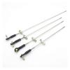 1set M2 Ball Head Tie Rod End + Rubber Bellows Radio Box Seals + Servo Push Pull Rod for RC Boat Marine Tug Fishing Boat (Color : Rod Length 200mm) view 2