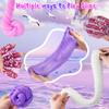 LAWOHO 6 Packs Gradient Purple Slime Kit - Cloud, Butter & Clear Slimes, Crunchy Slimes Kits for Kids with Beach Charms & Add-ins, Party Favors for Girls & Boys, 360ml Soft Non Stick Slime Making Kit view 4