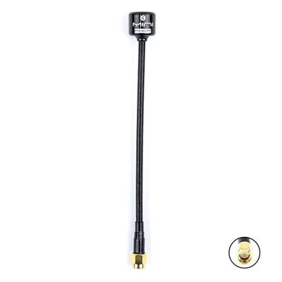 CRUMPS New 5.8G Lollipop 4 RHCP Antenna High Gain 2.8Dbi Transmitter/Receiver SMA/RP-SMA/MMCX/UFL Antenna for FPV RC Drone Part (Color : Long Black SMA)
