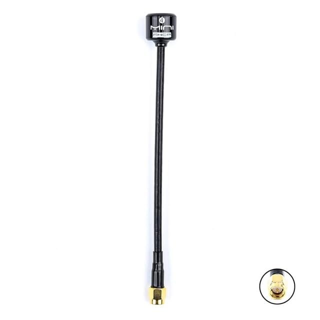 CRUMPS New 5.8G Lollipop 4 RHCP Antenna High Gain 2.8Dbi Transmitter/Receiver SMA/RP-SMA/MMCX/UFL Antenna for FPV RC Drone Part (Color : Long Black SMA)