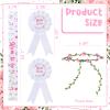 Serencatcher Wildflower Baby Shower Decorations Girl, Wild Flower Mom to Be Maternity Sash Mom Dad to Be Pin Flower Crown Headband for Baby in Bloom a Little Wildflower is on The Way Boho Baby Shower view 2