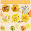 LAWOHO 6 Packs Gradient Yellow Slime Kit - Clear, Butter, Cloud Slimes, Fluffy Slimes for Kids with Charms & Animal Add-ins, Party Favors for Girls & Boys, 360ml Non Stick Slime Making Kit for Kids view 2