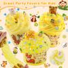 LAWOHO 6 Packs Gradient Yellow Slime Kit - Clear, Butter, Cloud Slimes, Fluffy Slimes for Kids with Charms & Animal Add-ins, Party Favors for Girls & Boys, 360ml Non Stick Slime Making Kit for Kids view 4