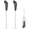 16 inches Long Handle Black Bottle Cleaning Brushes - Perfect for Baby Bottles, Sports Bottles, Glassware, Mugs, Jars, and Stemware (2-pc) view 1