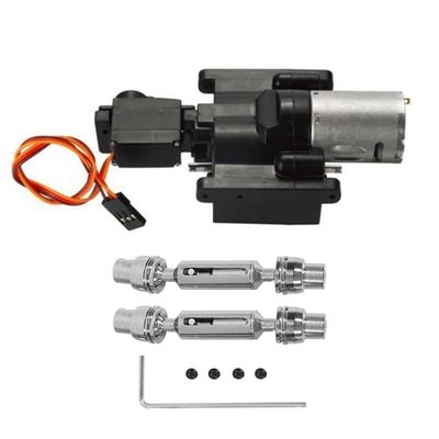 CRUMPS 370 Motor 2 Speed Gearbox with Steel Gear Drive Shaft for WPL C14 C24 B14 B36 MN D90 MN-90 MN99S RC Car Upgrades Parts (Color : E), CRUMPS228