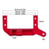 AMK TRX4 Servo Mount, Aluminum TRX4 SOA Mount 4-Link Suspension for 1/10 RC Crawler TRX4 Sevro On Axle Mount Upgrades (Black) view 4