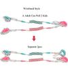 Hperu Anti Lost Wrist Link Toddlers Safety Wristband Leash Kids Anti Lost Walking Harness Rope for Babies Twins Dual Length Pull Two Kids Wristband Belt (2M, Wristband Style) Safety Corner Guards view 2