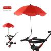 Ddewing Stroller Umbrella toddler Stroller Umbrella Anti Sun Parasol Umbrella toddler Walking Umbrella Kids Umbrella Silver Plastic Sun Umbrella with Adjustable Universal (Red 78 x 66 cm) view 2