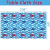 Airplane Birthday Party Tablecloth 54'' x 108'' Airplane Aircraft Table Covers for Aviation Theme Boys Baby Shower 1st 2nd 3rd 4th Birthday Party Table Supplies Decorations view 3