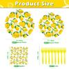160 Pack Lemon Party Decorations Lemonade Theme Birthday Party Supplies Yellow Lemons Theme Tableware- Lemon Plate Lemon Napkins for Lemon Theme Birthday Party Wedding Shower Supplies Serves 40 view 2