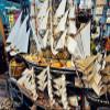 HYTTER Sailboat Model Tabletop Ornament Creative Hand-Carved Office Home Decor Souvenir Veterans Graduation Season Black Sail 50CM view 4