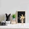 Baluue Action Figure Stand with Model Clear Toy Doll Holder Figurine Model Display RackYellow view 4