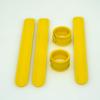 BRANDWINLITE Colored Silicone Rubbber Slap Bracelets wristbands for Kid's Toys,Party Favors,Kindergarten Playing,Classes Teaching,Carnival RewardsDIY Marker Painting & Reuse;Gift Papers wrapping or Cables Rolling Holders-Yellow view 4