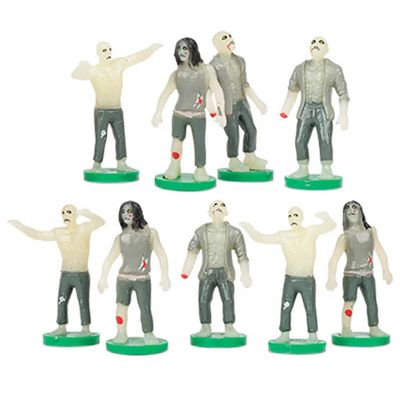 Accoutrements Archie McPhee Unleash The Undead Pocket-Sized Peril: Itty Bitty Zombies Miniature Figuress for Maximum Fun, Green