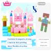 Hiwawind Updated Magnetic Blocks-Princess Castle, Creative Magnetic Building Blocks Toddler Toys, Birthday Gifts for Kids 3+ Years Old, STEM Montessori Sensory Toy for Boys & Girls Age 3-4 4-5 6-8 view 3