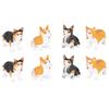 Accoutrements Archie McPhee Miniature Marvels: Itty Bitty Corgis - Adorable Miniature Dogs for Big Smiles and Funny Poses Bag of Eight, Brown view 1