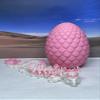 3D Printed Dragon with Dragon Egg, 12" Pink and White Cherry Blossom with Dragon Egg, Fidget ADHD Autism Toy D016 view 1
