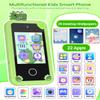 Kids Smart Phone for Boys with 32G Card & Holographic Pyramid, Christmas Birthday Gifts for Age 3-10 Kids Toy Cell Phone, 2.8" Touchscreen Toddler Learning Toy, Dual Lens, Music Player(Green Dinosaur) view 2