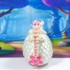 3D Printed Dragon with Egg, Articulated 6" Pink and White Cherry Blossom Baby Dragon, Fidget ADHD Autism Toy BD004-WHT view 3