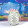3D Printed Dragon with Egg, Articulated 6" Pink and White Cherry Blossom Baby Dragon, Fidget ADHD Autism Toy BD004-WHT view 4