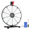 Pionites 12 Inch 10 Slots Prize Wheel Tabletop or Wall Mount Fortune Spin with Dry Erase Marker and Eraser for Engaging Home Parties, Trade Show, Carnival Events (12'' White) view 1