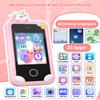Kids Smart Phone for Girls with Holographic Pyramid, 32G Card Christmas Birthday Gifts for Age 3-10 Kids Toys Cell Phone, 2.8" Touchscreen Toddler Learning Play Toy, Dual Camera, Music Player (Pink) view 2