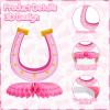 12PCS Cowgirl Party Decorations Western Cowgirl Honeycomb Centerpieces for Tables Lets Go Girls Party Decor for Birthday Baby Shower Supplies view 3