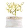 Qertesl So Proud of You Cake Topper,2025 Graduation Cake Topper,Congrats Grad Party Decorations,2025 High School/College/University Graduation Party Decoration Supplies(Acrylic) view 1