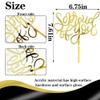Qertesl So Proud of You Cake Topper,2025 Graduation Cake Topper,Congrats Grad Party Decorations,2025 High School/College/University Graduation Party Decoration Supplies(Acrylic) view 4