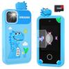 Kids Smart Phone for Boys with 32G Card & Holographic Pyramid, Christmas Birthday Gifts for Age 3-10 Kids Toys Cell Phone, 2.8" Touchscreen Toddler Learning Toy, Dual Lens, Music Player(Blue Dinosaur) view 1