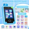 Kids Smart Phone for Boys with 32G Card & Holographic Pyramid, Christmas Birthday Gifts for Age 3-10 Kids Toys Cell Phone, 2.8" Touchscreen Toddler Learning Toy, Dual Lens, Music Player(Blue Dinosaur) view 2