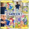 Grip Kids 2-in-1 Dinosaur & Animal Bean Bag Toss Game Double-Sided 27" Target Board with 6 Bean Bags Outdoor & Indoor Toy for Toddlers & Kids Ages 3-6 Birthday Gift - Amazon Exclusive view 3